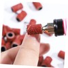 Mikinona Nail Drill Sanding Rings Durable Corundum Grinding Heads for