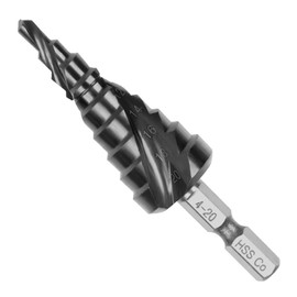 XMSSAA Hexagonal Drill Bit for Stainless Steel, Titanium Nitride Aluminum-Coated, Cobalt High Speed Steel, Spiral Drill for Drilling, Bamboo Shoot Drill HSS-Co M35 (4-20mm)