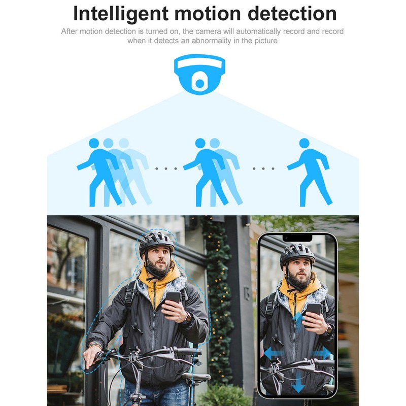 1080P Smart WiFi Camera System Waterproof Wireless Monitor Camera 355°Rotatable
