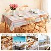 KENDHUAZAI Tablecloth Reusable Wipeable,84 x 60 Inch Sprinkle