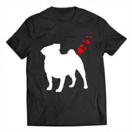keoStore Cute Pug Owner Valentine?s Day Dog Farts Heart Gift ds1538 T-Shirt