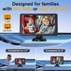 Baby Car Camera for 2 Kids - 7-Inch Split-Screen Monitor,