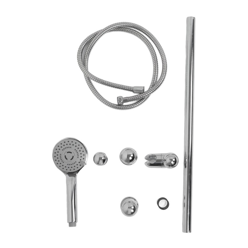 Shower Slide Rail Set 360° Rotation Adjustable Height with 1.5m