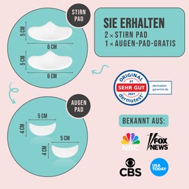 Sandy Skin 3 x Anti-Wrinkle Pads - Decoltee Wrinkle Removal Pads Anti-Wrinkle Reusable Eye Pads Anti Wrinkle Chest Anti Forehead Wrinkle Pad Anti Ageing