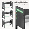 Expandable Microwave Stand Countertop, 2-Tier Adjustable Microwave Oven Rack with