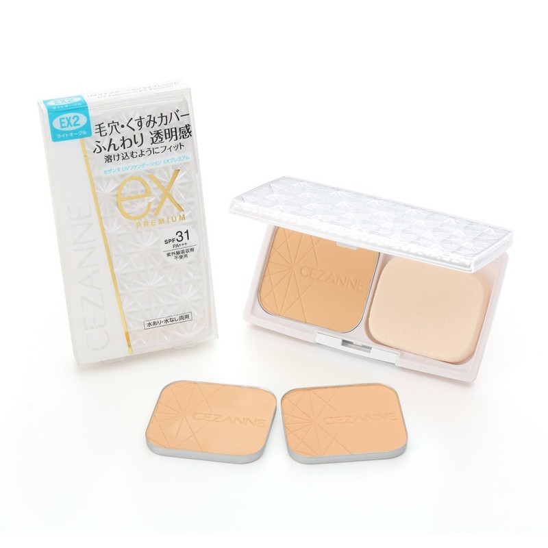 Cezanne UV Foundation EX Premium EX3 Ochre, 0.4 oz (10