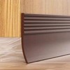 Windproof Door Draft Stopper & Soundproof Weatherstripping - 5P, 1m 1m/Brown 5P