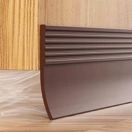 Windproof Door Draft Stopper & Soundproof Weatherstripping - 5P, 1m 1m/Brown 5P