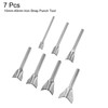 sourcing map 7pcs V-Shaped Leather Punch, 10mm-40mm, Leather Cutter, Belt