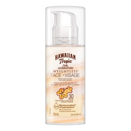 Hawaiian Tropic Silk hydration weightless oil-free face sunscreen lotion, SPF 30, 50ml