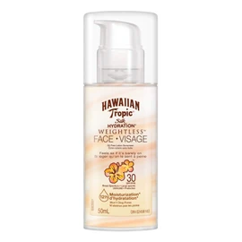 Hawaiian Tropic Silk hydration weightless oil-free face sunscreen lotion, SPF 30, 50ml