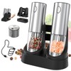 CIRCLE JOY 2-Speed Electric Salt and Pepper Grinder Set Rechargeable
