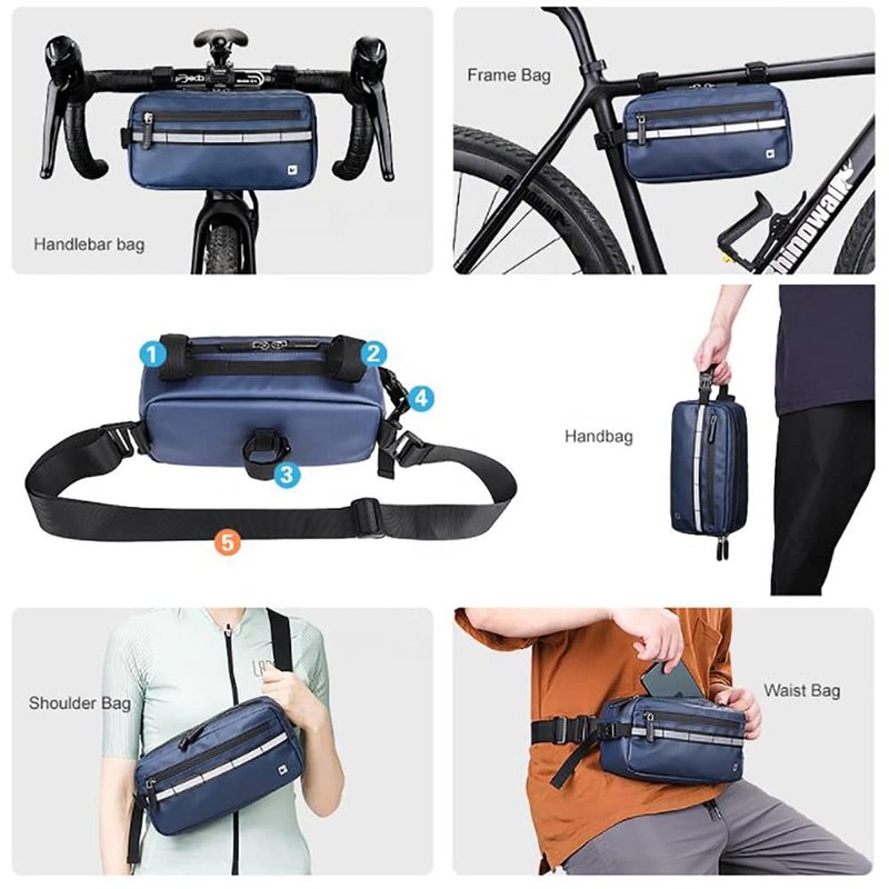 Rhinowalk Bike Handlebar Bag 3L Cycling Front Bag Bicycle Frame
