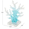 Deco 79 Glass Coral Decorative Sculpture Ombre Home Decor Statue