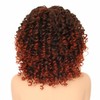 PORSMEER Pelucas Afro Rizadas De 35 Cm Para Mujer, Cortas,