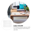 OSALADI 2pcs Transparent Cable Organizer Box Multi-Compartment Wire Storage with
