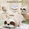 SQEQE Sloth Stuffed Animals with 4 Babies in Her Tummy,