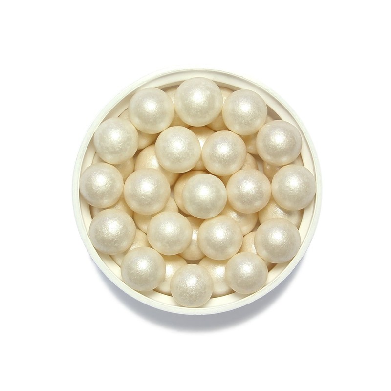 PME Large Sugar Pearls White 90 g