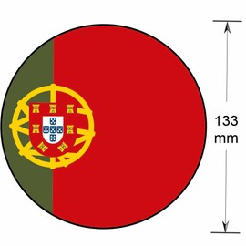 AK Giftshop Portuguese Portugal Flag Bunting Party Decorations Flags - 12pcs / 2.5m Ribbon