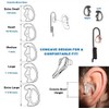 2 Left Medium Clear Flexible SEMI Custom Ear Mold Insert