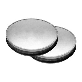 Vent Systems 4" Pack of 2 Galvanized Steel End Cap. 4 Inch Duct Fitting Diameter. Ducting End Cup. Sewer End Cup. Steel Plug with Rubber Gasket. Dryer Duct Plug