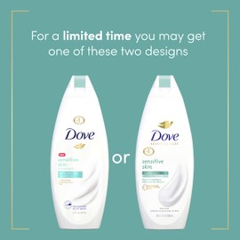Dove Hypoallergenic Body Wash To Moisturize Sensitive Skin Body Wash For Sensitive Skin Sulfate and Paraben Free, 22 Fl Oz (Pack of 4)