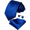 DiBanGu Solid Tie - Conjunto de corbata y pañuelo de