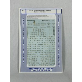 Microscale HO Microscale Burlington Northern Business Train & E Unit 1989+ 87-779