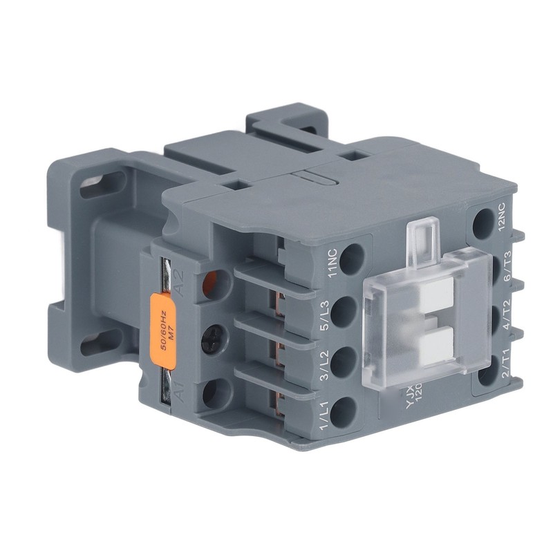 AC Contactor NC 12A Universal Rail Mount Silver Contact Low