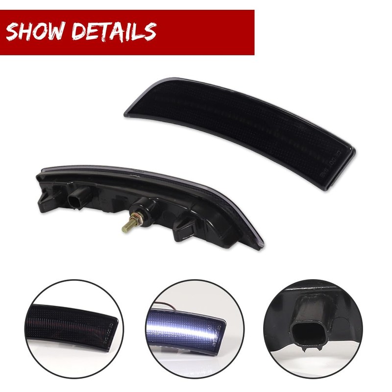 KENRTIR Front Bumper Side Marker Light for 2022 2023 2024
