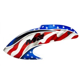 MICROHELI Airbrush Fiberglass USA Flag Canopy - OMP Hoppy M2 / EVO