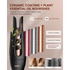 NOVUS Anti-Scald Automatic Rotating Ceramic Curling Iron, Auto Curling Wand