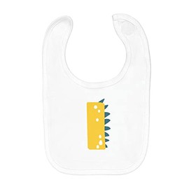 Fabulous Baby Bib Made of Organic Cotton I Irena Ilan Letter First Name Animals Drawing Child, White