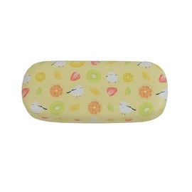 Friends Hill WS-235-134 Glasses Case, Fruit Shimanaga Yellow [WS-235-134] with Cleaning Cloth