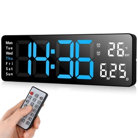 Fuloon Large Digital Wall Clock Timing and Countdown 13 Inch