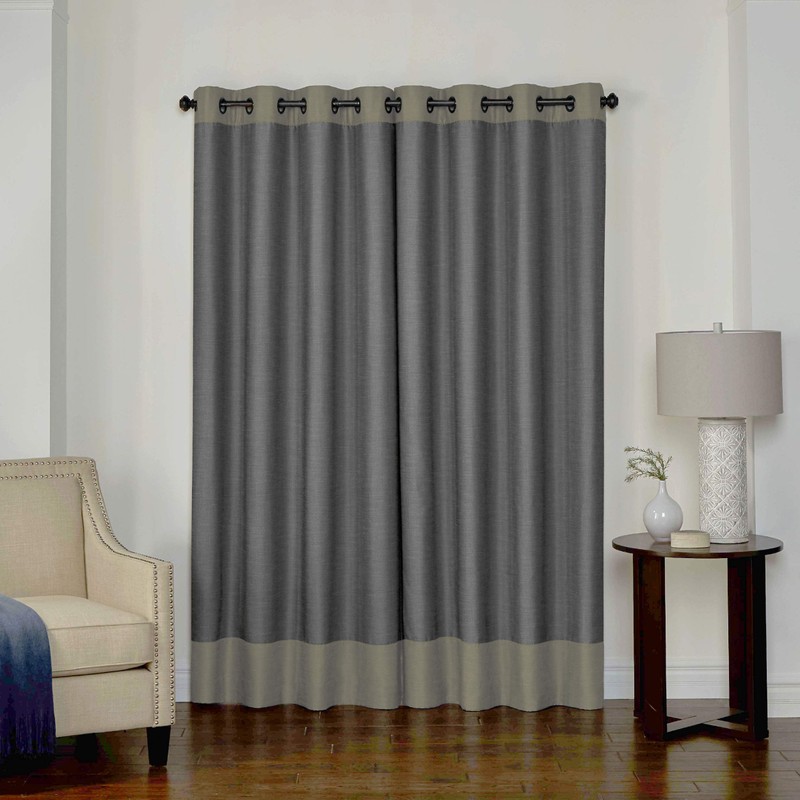 Eclipse Monty Grommet Top Curtains for Bedroom, Single Panel, 50"