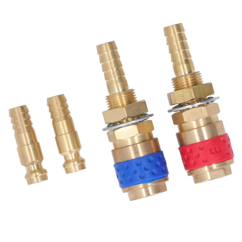 Welding Quick Connector Water Cooled Gas Adapter M8 Brass Fitting
