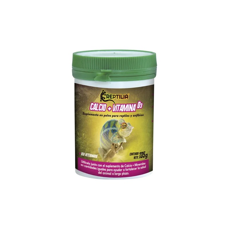 Suplemento De Calcio Con Vitamina D3 Para Reptiles