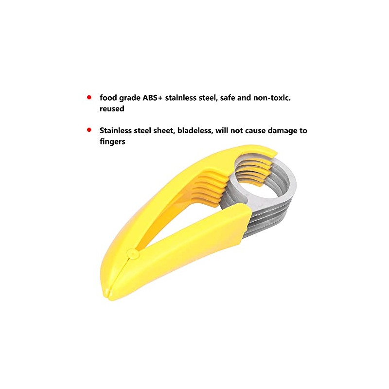 Cortador de Plátano Herramienta de Corte de Acero Inoxidable Gadget