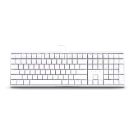 Cherry MX Board 3.0S Wired Gamer Mechanical Keyboard with Aluminum Housing - MX Brown Switches (Slight Clicky) for Gaming and Office - Full Size - Customizable RGB Backlighting - White (Renewed)
