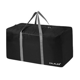 ZALALAS Travel Bag Large 78L/96L Foldable Travel Bags Lightweight Sports Bag Waterproof Travel Bag for Men and Women with Capacity (Black), black, 96L, Fashion