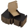 SUNLPH 50 Pack 4x4x1 Inches Small Shipping Boxes, Black Corrugated