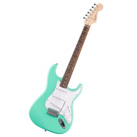 Fender Squier Debut Series Stratocaster Electric Guitar, Beginner Guitar, 2-Year Warranty, Includes Free Lessons, Sea Foam Green with Satin Urethane Finish