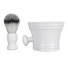 Men Beard Foaming Brush Set Soap Bowl Brush Rack Rich
