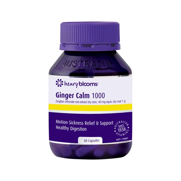 Henry Blooms Ginger Calm 1000 60 Capsules