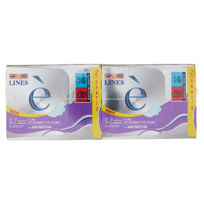 Lines Long Lactiflex Wings 36 Pieces + 8 Free