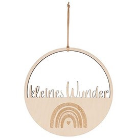 Spruchreif · Decorative loop, wooden decorative hanger, wall decoration, door wreath, hoop, decorative loop with lettering, loop in heart shape, decorative loop dried flowers, decorative lettering, rainbow, decoration for children's rooms
