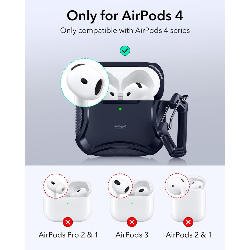 ESR for AirPods 4th Generation Case (HaloLock), Compatible with AirPods