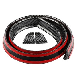 I'm so happy Rear Spoiler, General Purpose Molle Lip Spoiler, Front Roof Trunk Car Aero Parts, 3.9 ft (1.5 m) (Carbon/3.5 cm)