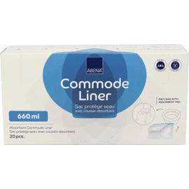 ABENA Commode Liners | Absorbs up to 660ml | Box of 20 | Highly Absorbent pads | Ideal for Commode Chairs and Commode Toilet | Suitable for any commode toilet chair